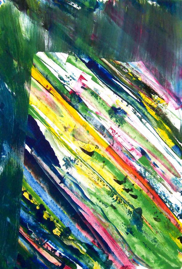 Art Tatum a monotype print by Arthur Secunda