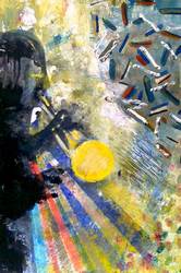 Buddy Bolden a monotype print by Arthur Secunda