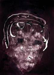 Miles a monotype print by Arthur Secunda