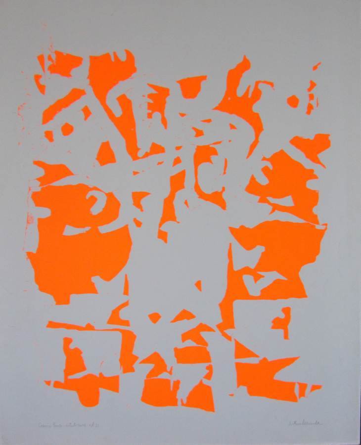 Cosmic Power I a silkscreen by Arthur Secunda