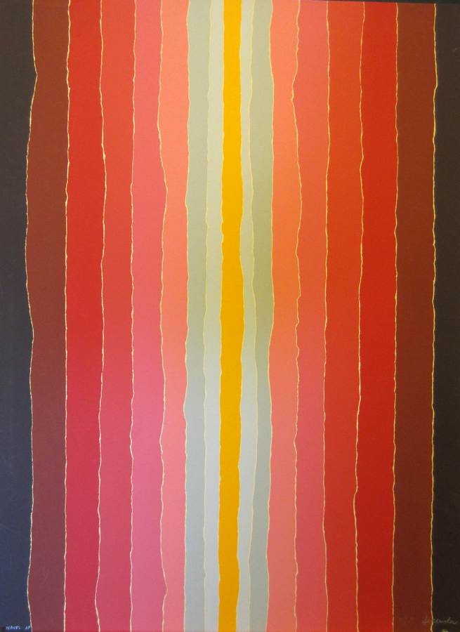 Waves a silkscreen by Arthur Secunda