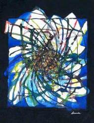 A Night in Tunisia Acrylic painting on paper by Arthur Secunda