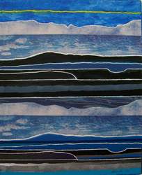 Quiet Night a monotype print by Arthur Secunda